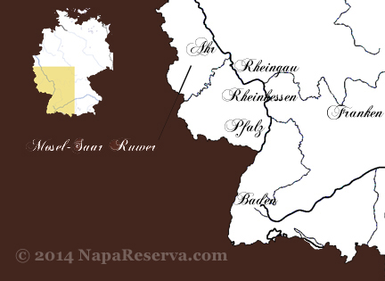 Germany wine map